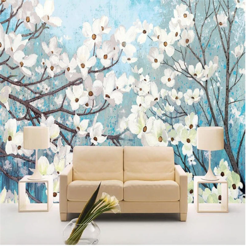 wellyu papel de parede Fashionable Atmosphere Aesthetic China Wind & Sofa TV Backdrop Customized Large Mural Wallpaper