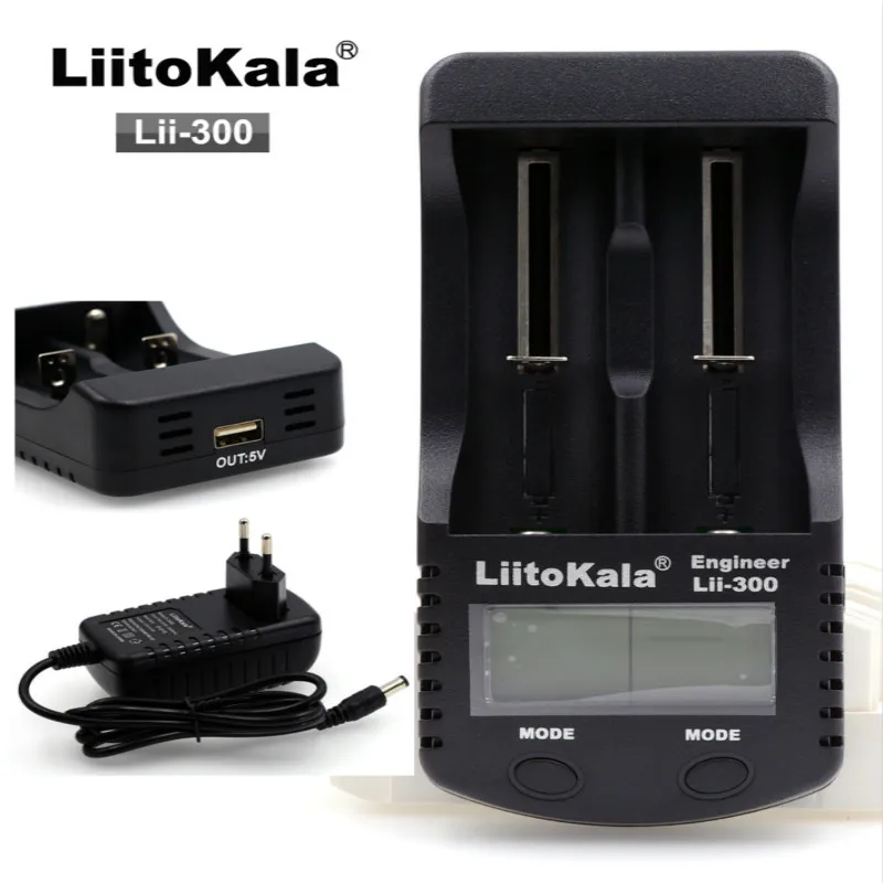 

Liitokala lii300 LCD Charger 3.7V 18650 26650 18500 Cylindrical Lithium Batteries 1.2V AA AAA NiMH Battery Charger+free shipping