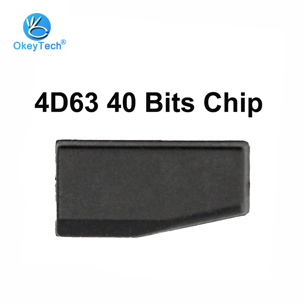 

OkeyTech Transponder Chip 4D63 40 Bits Chip ID83 4D 63 Ceremic Auto Car Key Blank Carbon Chips for Ford Focus Fiesta For Mazda