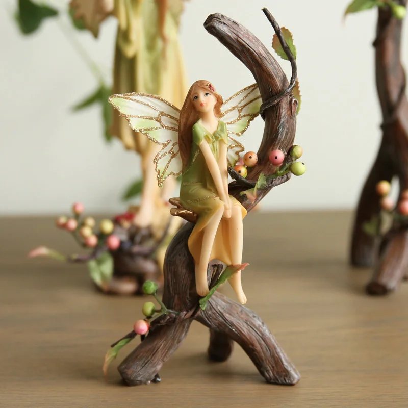 European garden decor decoration crafts creative Home Furnishing wedding wedding gift - Angel sat making forest