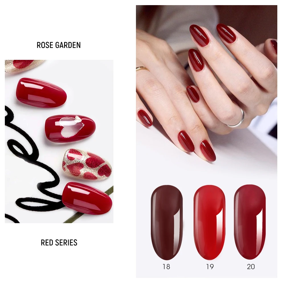 Fengshangmei Nail Gel Polish Enamels Manicure Soak Off Led Color Uv Gel Semi-permanent Varnishes Hybrid 10ml