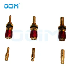 1 PC Red Water Cooled Gas Adapter Quick Connector Fitting For MIG and TIG Welding Torch