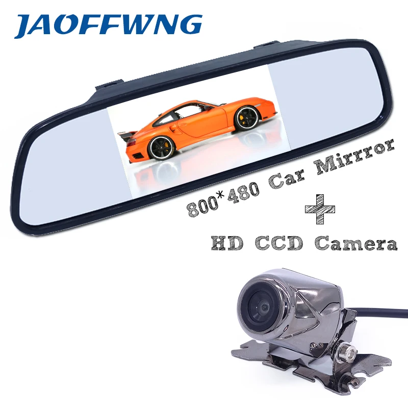 

Auto Parking Assistance Night Vision Car CCD Rear View Camera With 4.3 inch Color LCD Car Video Monitor Mirror Camera