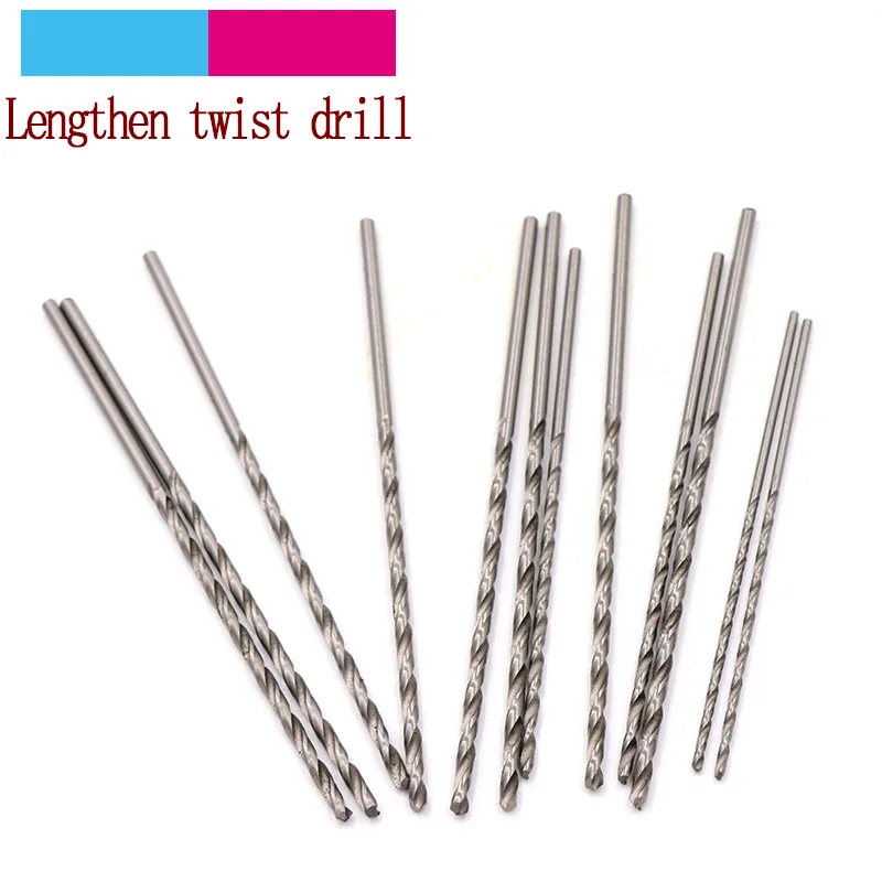 Juego de brocas giratorias para Dremel, taladro de acero blanco de 1,0 ~ 3,0mm, vástago recto, Mini taladro HSS de alta velocidad, 10 Uds.