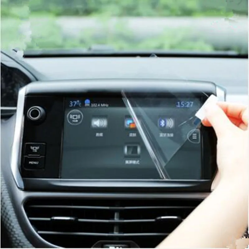 Car Central Navigation Protection Film One Piece for Puegeot 3008 YEAR 2014 2015 2016 Car Refitting Acc.