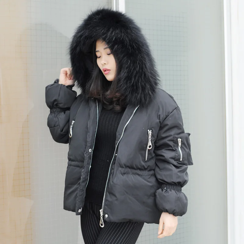

CX-G-D-03B High Quality Women Autumn Winter Warm Coat 100% White Duck Down Jacket