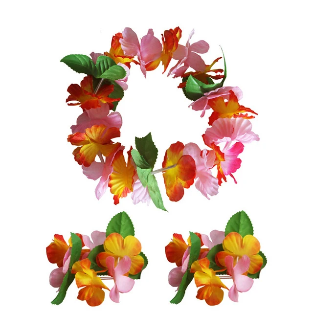 High quality Hawaii head ring, 3 pcs/lot, 6 color, Hawaii head ring, stage prop, flower headwear