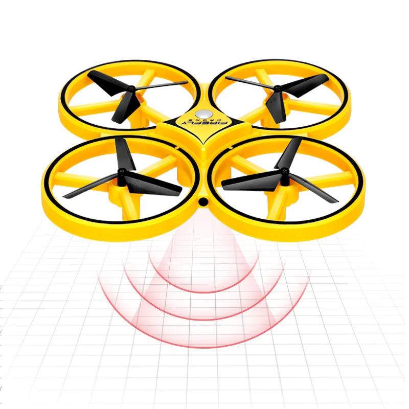 Drone hélicoptère quadrirotor RC pour garçons, jouet d'induction infrarouge, Flyer, cadeau d'anniversaire pour enfants