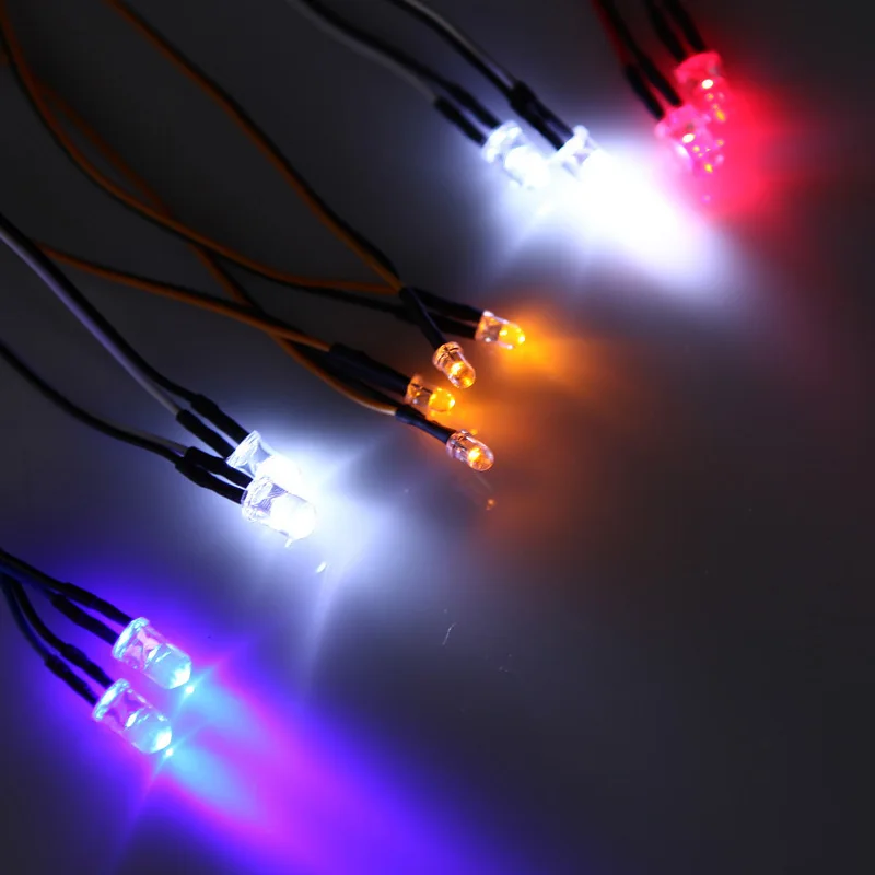AUSTAR AX-003 Multi-function Ultra Bright LED Lamp Light System Kit for  1/10 1/8 RC Car HSP TAMIYA CC01 Axial SCX10 D90