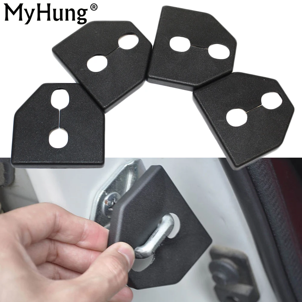 Car Door Lock Cover Protective Cover Fit For Subaru Forester OUTBACK Impreza Legacy XV Plastic 4pcs Per Set