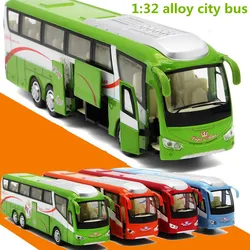 1:32 alloy car models,high simulation city bus,metal diecasts,toy vehicles,pull back & flashing & musical,free shipping