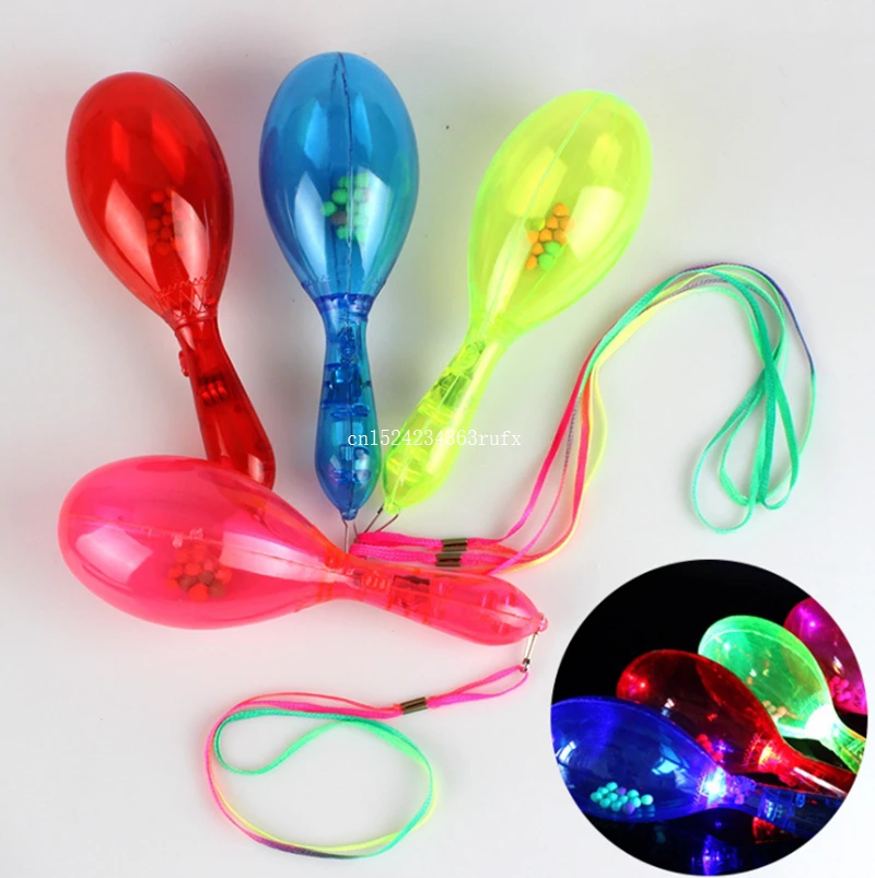 100pcs LED Flashing Toys Light Up Shake Toy Cheering for Party Concert Party Halloween Carnival