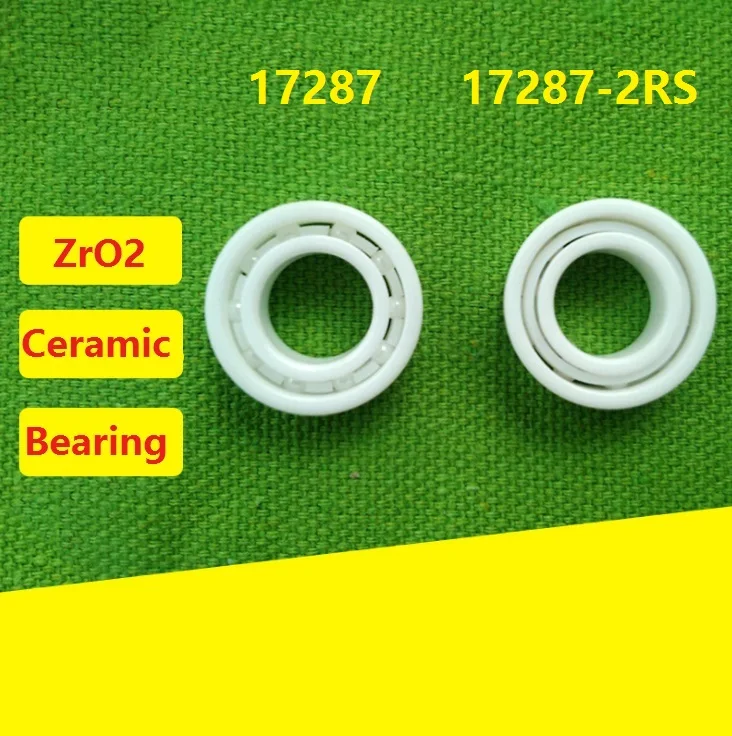 

6pcs/10pcs 17287 17287-2RS full ZrO2 ceramic deep groove ball bearing 17x28x7 mm bike bearing wheel hub 17*28*7mm