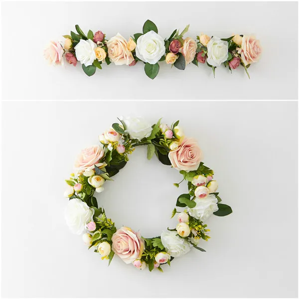 

35cm Lintel Fancy Wreath Wedding Room Pendant Door Mirror Front Flower Wall Decorative Garland