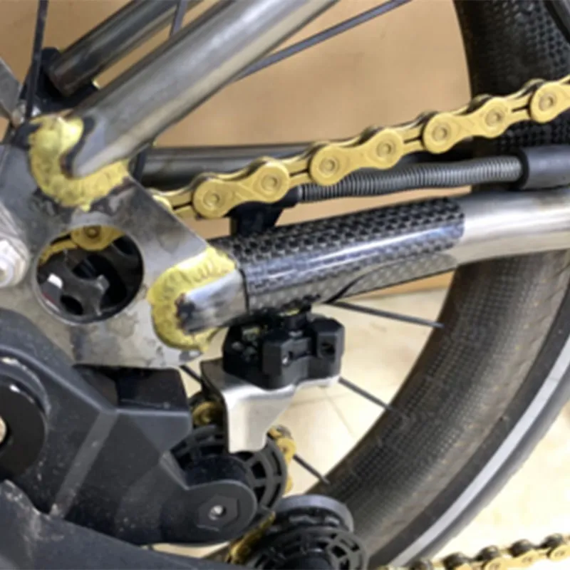 2size folding bike frame protection sticker carbon for brompton protect carbon 3K sticker