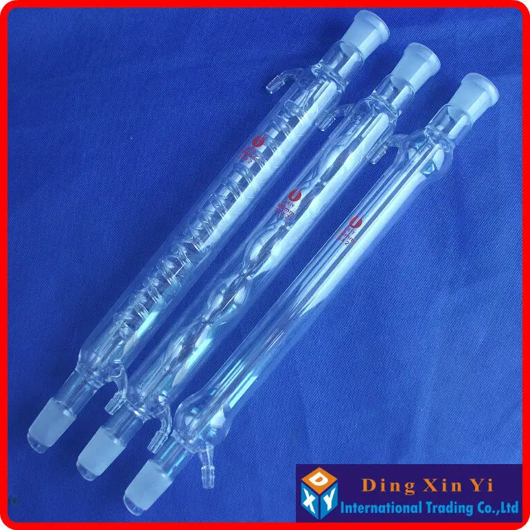 DXY 300mm 24/29 Condenser Pipe with Straight Shape Inner Tube Standard Ground Mouth Borosilicate Glass Laboratory Equipment