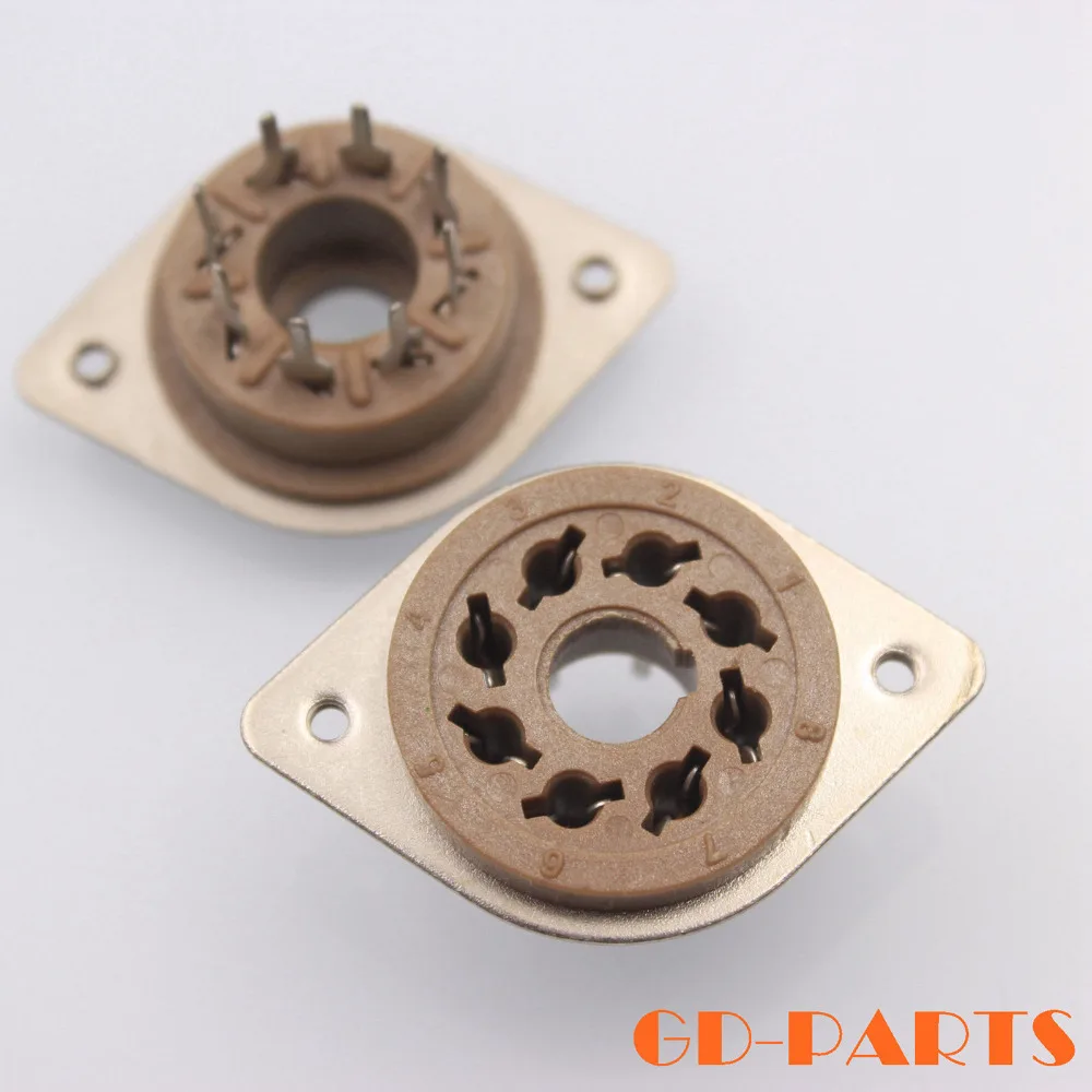 8Pin Octal Electron Tube Socket Base For EL34 KT88 6V6 GZ34 6550 KT120 EL37 GZ32 Hifi Audio Tube AMP DIY Chassis PCB mount