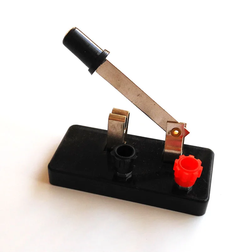 Black Physics Teaching Experiment Small Single Pole Switch Student\'s Science and Technology Class Toggle Switches DIY Accessory
