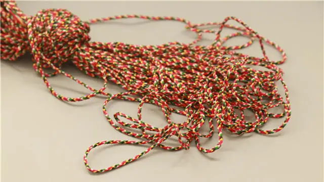 Tibetan 5 Colors Threads for Making Bracelets Malas India Knotted Endless Knots Wrapped Cords Jewelry Findings C19