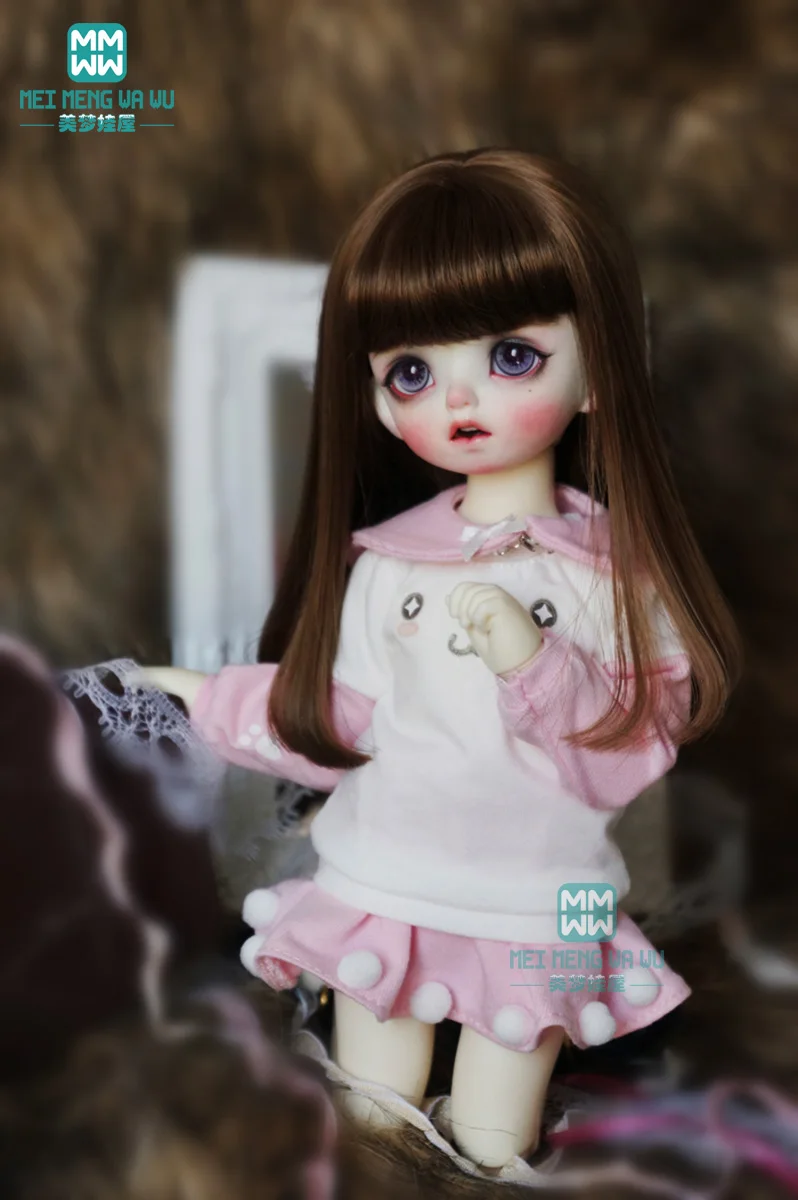 BJD doll clothes fit 28--30cm 1/6 BJD Toys Spherical joint doll Casual ball jersey Sweatshirt