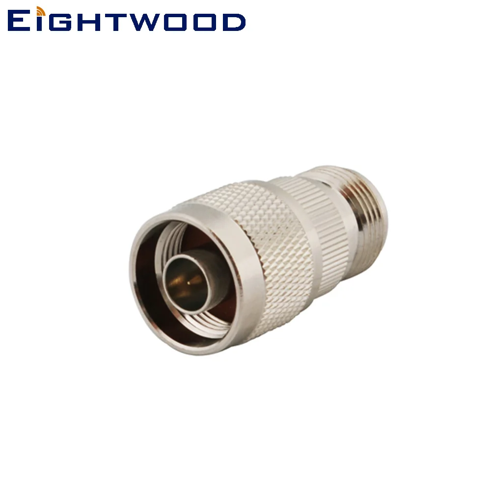 Eightwood N to N RF Coaxial Adapter N Jack Female to N Plug Male RF Coaxial Connector Straight 50ohm