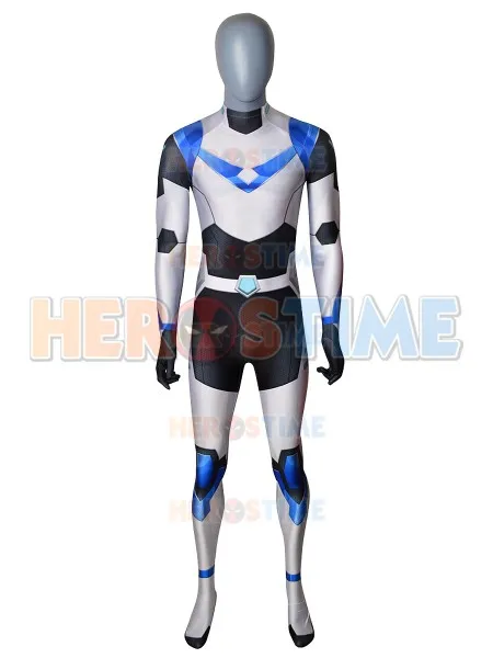 

Shiro Voltron Cosplay Costume Paladin Armor Suit 3D Print Spandex Zentai Bodysuit halloween costumes Jumpsuit