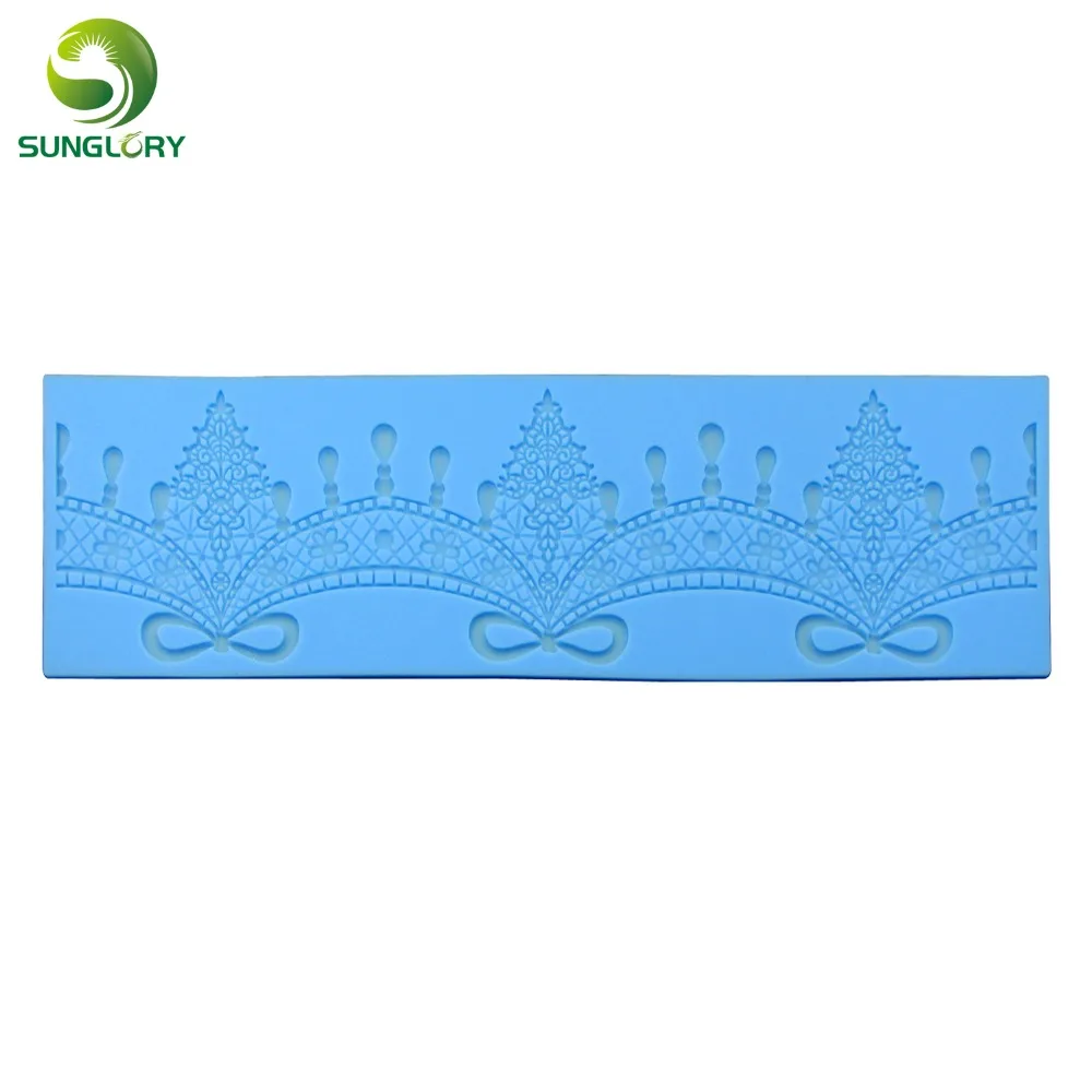 

Flower Silicone Lace Mat Wedding Decoration Bead Curtain Sugar Craft Cake Lace Molds For Baking Fondant Cake Decorating Tools