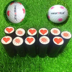 MagiDeal-sello único para pelota de Golf, sello marcador con diseño en forma de corazón, con forma de sol