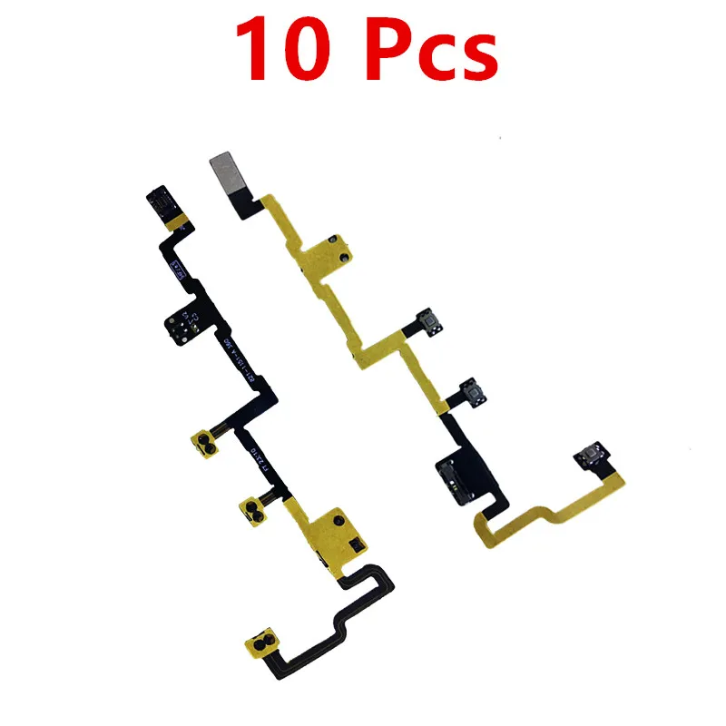 10 Pcs Power on/off Switch Button Volume Control Power Flex Cable For iPad 2 A1395 A1396 A1397 (Ordinary Version )