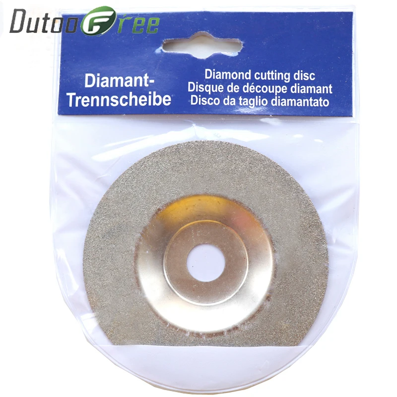 Dutoofree-قرص قطع ماسي للأداة الدوارة ، ملحق Dremel ، قرص طحن مطلي ، شفرة منشار دائرية صغيرة ، 100 مللي متر