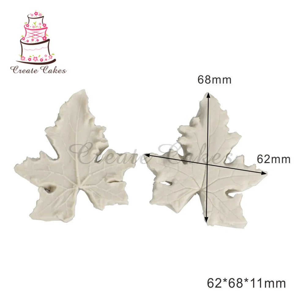 Parasol Leaf Mold for Peony Flower Decoration Stainess Steel Cutter Set Wedding Fondant Cake Sugarcraft Tool Bakeware