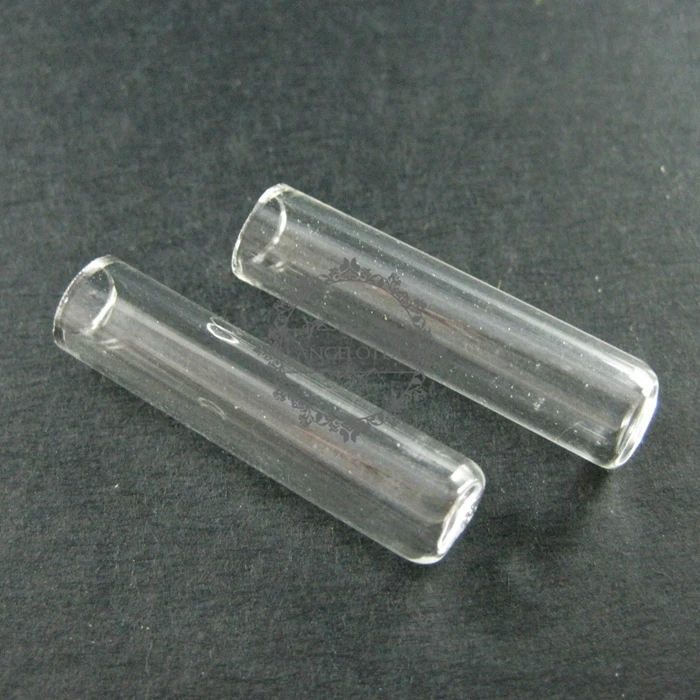 8x30mm transparent tube glass bottle 5mm mouth perfume vial pendant wish charm DIY supplies 1800129