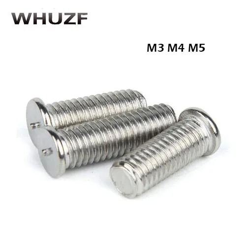 Weld screws M3 M4 M5 Weld studs for capacitor discharge welding stainless steel spot welding bolt weld nails