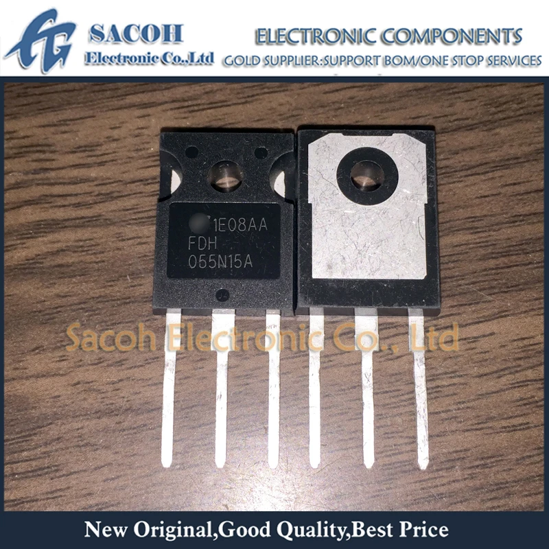 

New Original 2Pcs/Lot FDH055N15A FDH055N15AE OR FDH5500 OR FDH3632 TO-247 167A 150V N-Channel Power Trench MOSFET