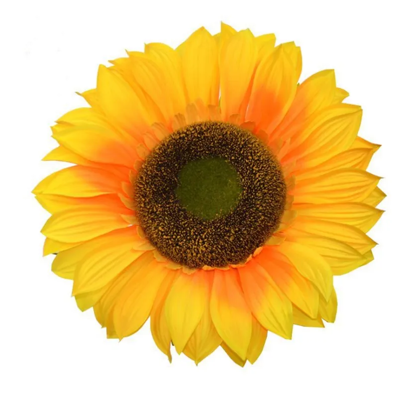 New Arrival Yellow Artificial Silk Sunflower Heads For Home Wedding Event DIY Decorations Supplies Many Size Available