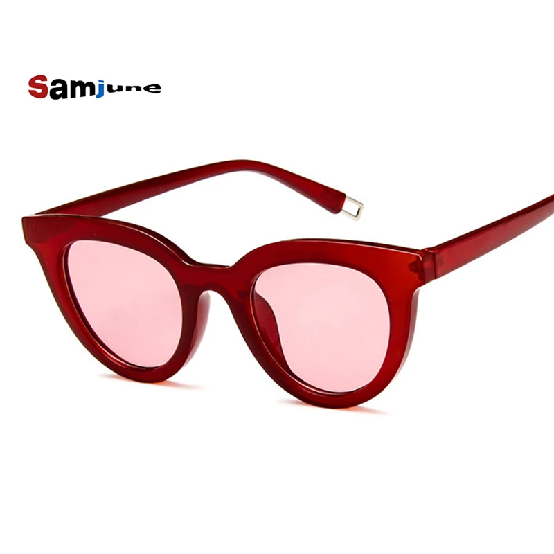 Samjune Fashion Cat Eye Sunglasses Women Brand Designer Retro Female Sun Glasses oculos de sol feminino UV400