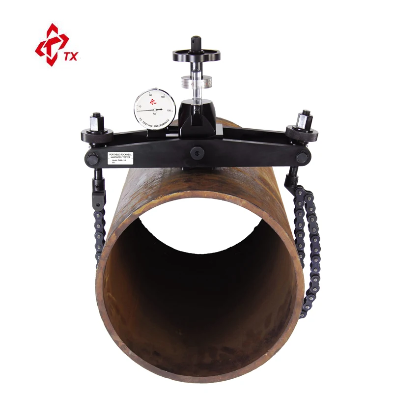 

Brand TX PHR-16 Chain Clamp Portable Rockwell Hardness Tester durometer tubes pipes shafts rollers cylindrical workpieces