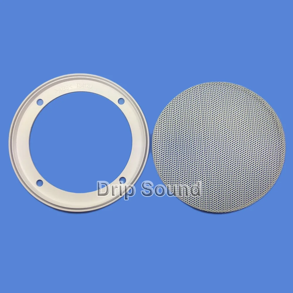 Для 6,5-дюймового 180-миллиметрового аудиодинамика, сетчатая крышка для сабвуфера, декоративная круглая металлическая сетчатая решетка # Белый