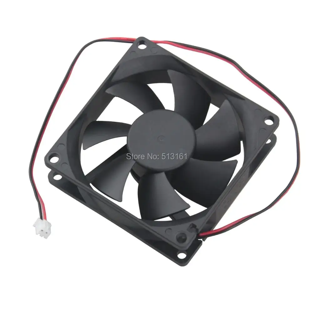 2 Cái Gdstime Tốc Độ Cao 80x80x25 mét Máy Tính 8 cm 12 V 2Pin Bi 80 mét DC Cooling Fan