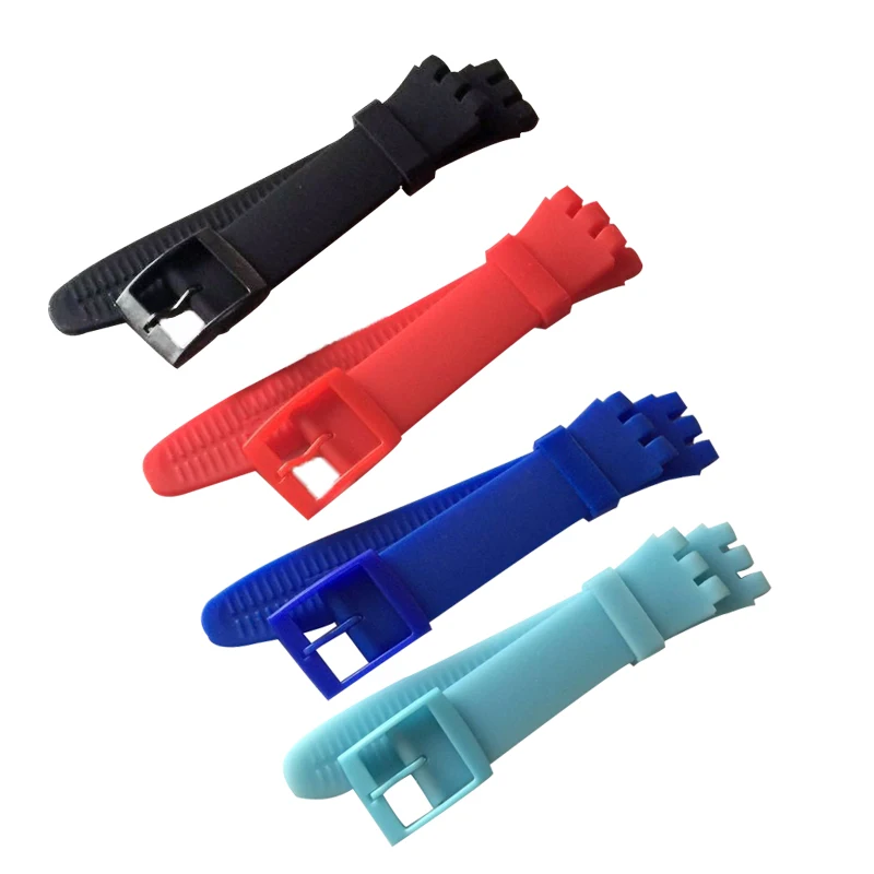 17mm 19mm 20mm Ultra-thin Soft Silicone Transparent Watch Bands Bracelets for Swatch Skin Series Strap Women Men