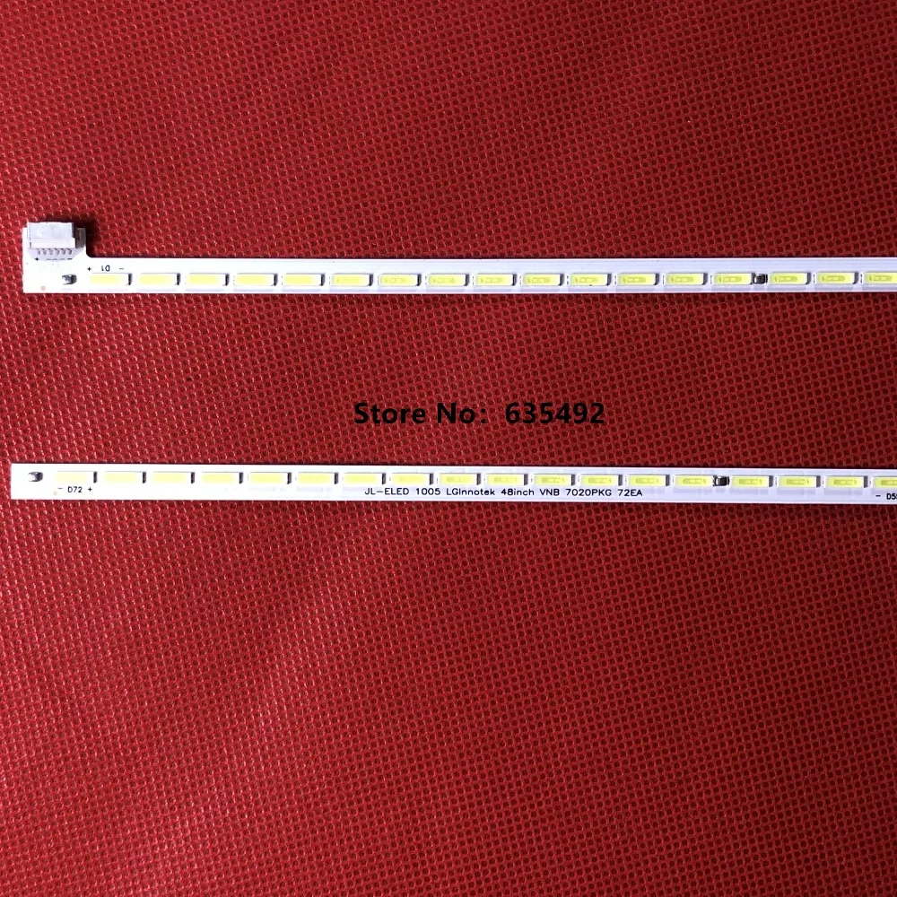 

5PCS LED Backlight Strip For TX-48C300B 48FLHK249BCD FIN48PREMBK 48inch VNB 7020PKG 72EA 17ELB48NLR0 LSC480HJ02 LSC480HN03