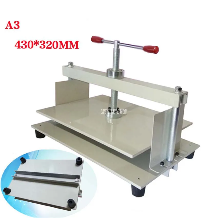 

A3+Manual Paper Press Book Machine, Bills, Checks, Brochures, Nipping Machine Manual flattening machine 430 * 320MM