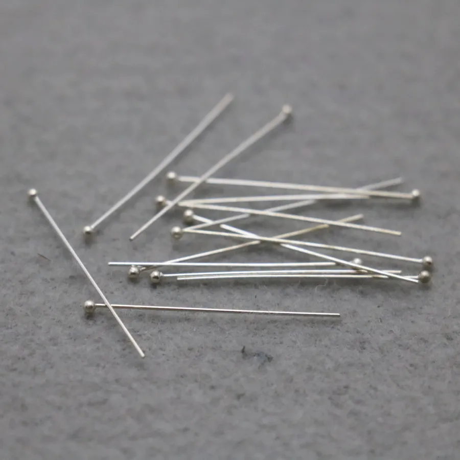 

100PCS Metal Hardware Fittings for Accessory Ornaments Pins Flat needle DIY Silver-plate for Earrings Bracelet Machining parts