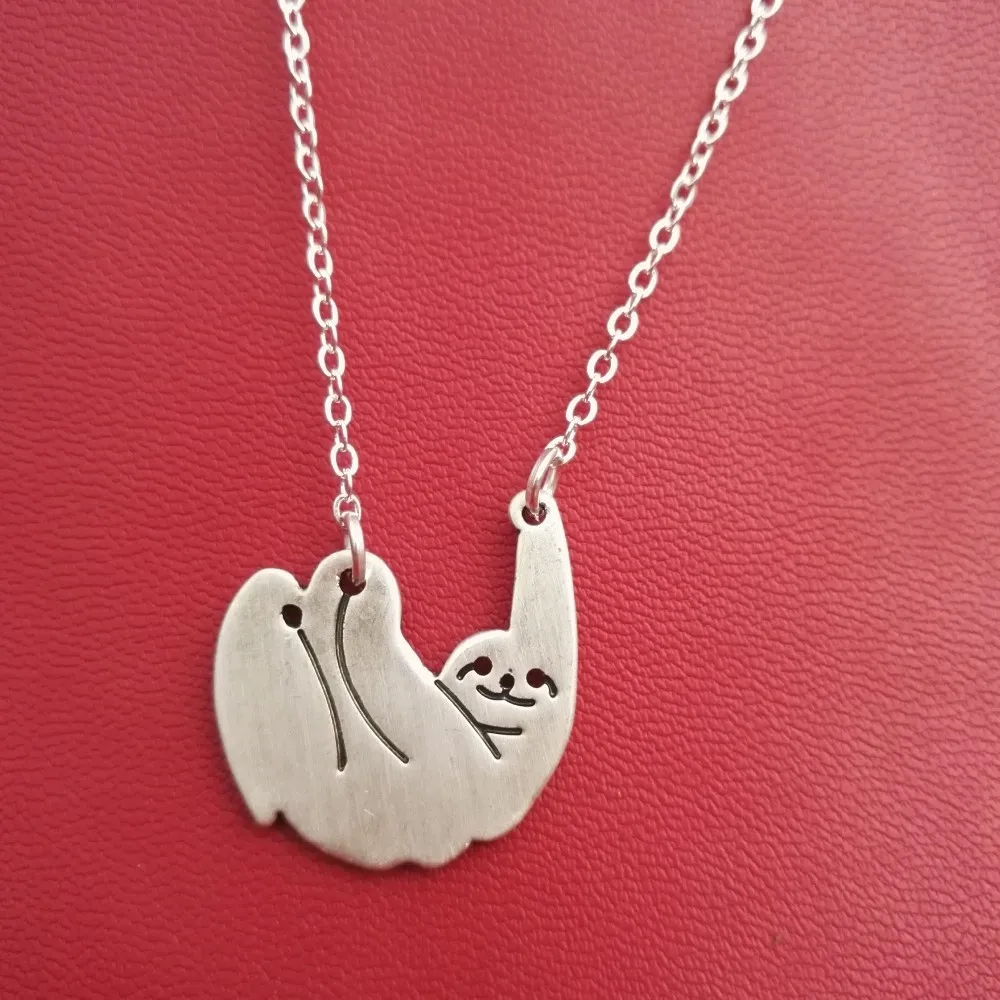 Fashion Cute Animal Cute Sloth Pendant Choker Necklace