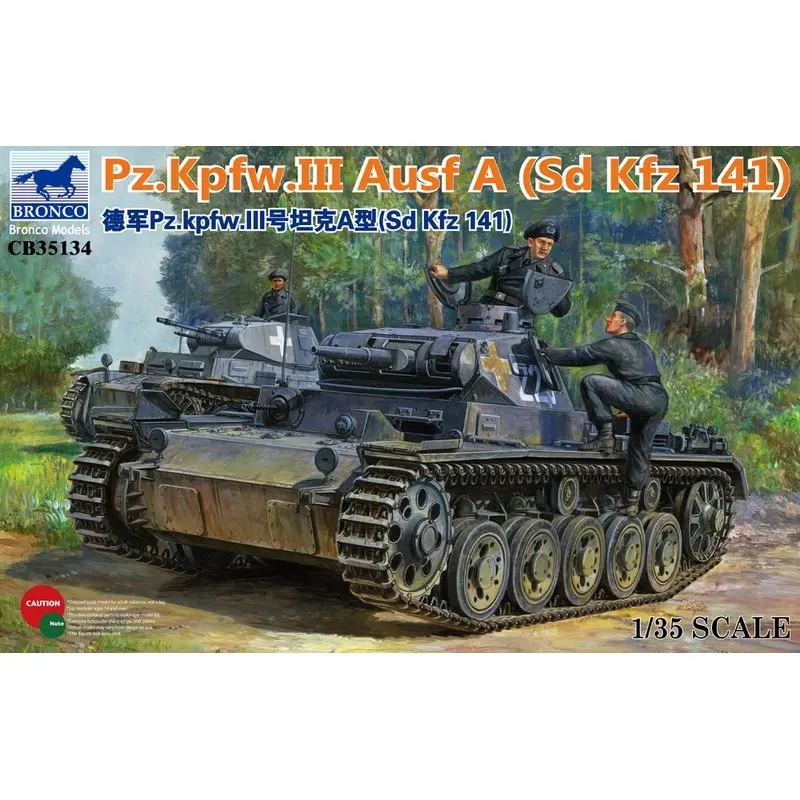 

BRONCO CB35134 1/35 German Pz.Kpfw.III Ausf A(Sd.Kfz.141) - Scale Model Kit