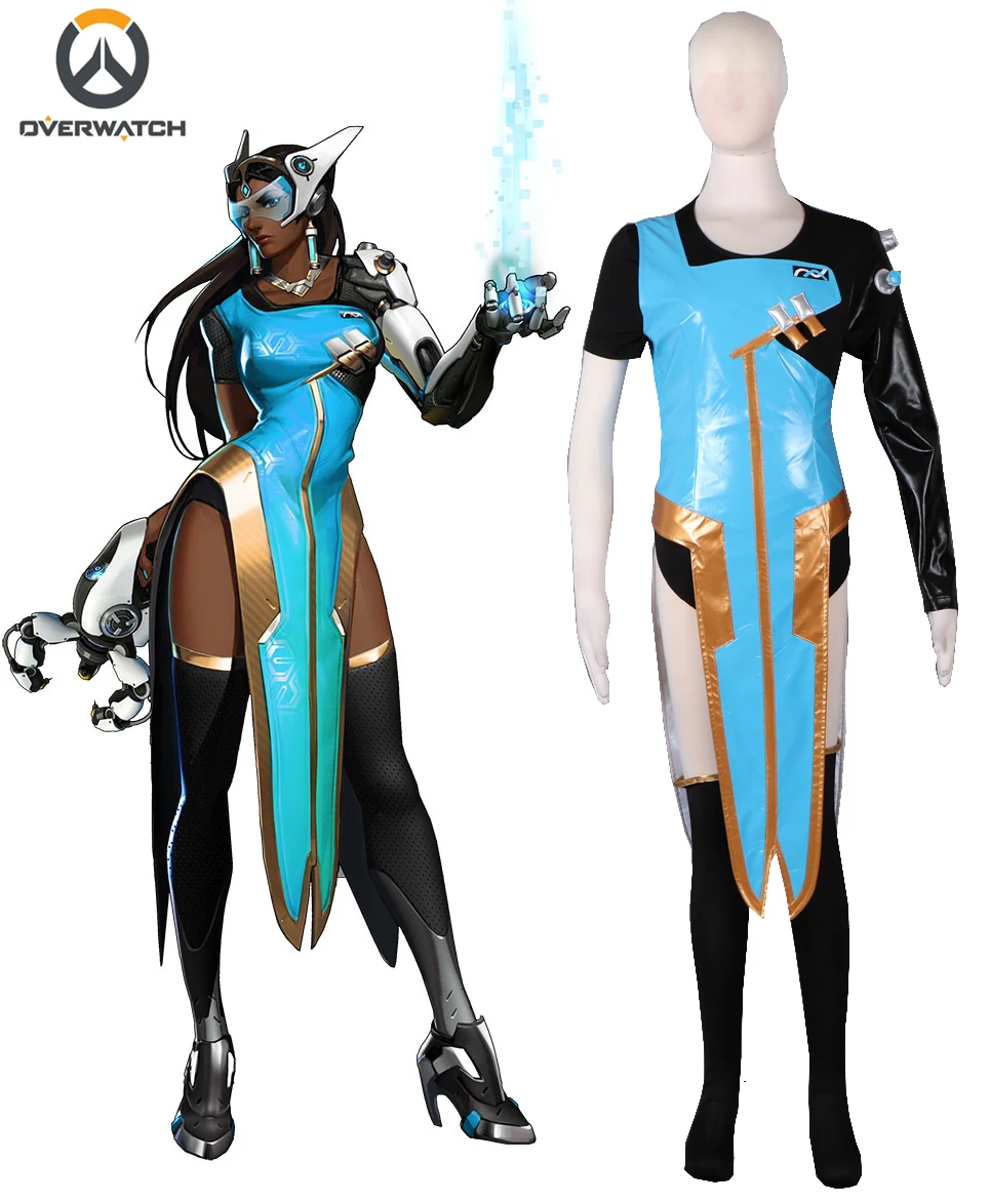 

Symmetra Cosplay OW Satya Vaswani Symmetra Dress Cosplay Costume Custom Made Any Size