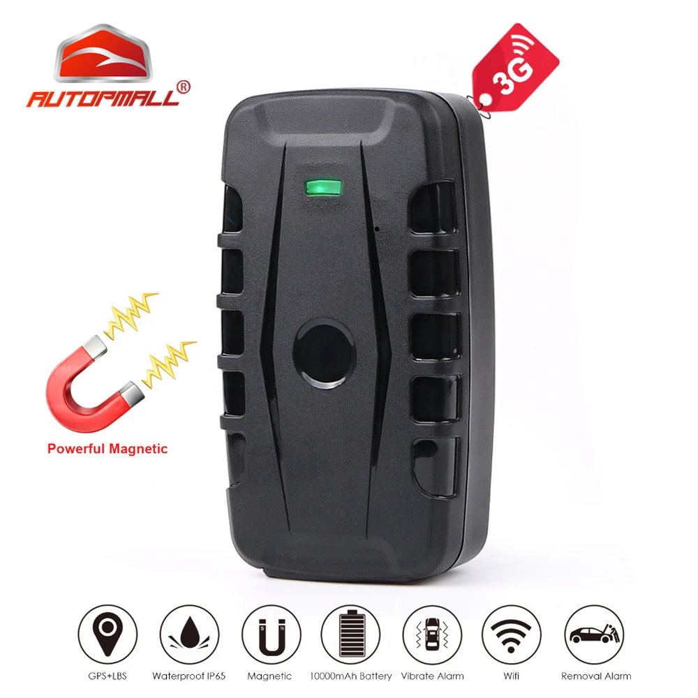 

3G GPS Tracker Car GPS Locator 120 Days Standby Time Magnet Waterproof Vehicle Tracker Voice Monitor Removal Alarm Free Web APP