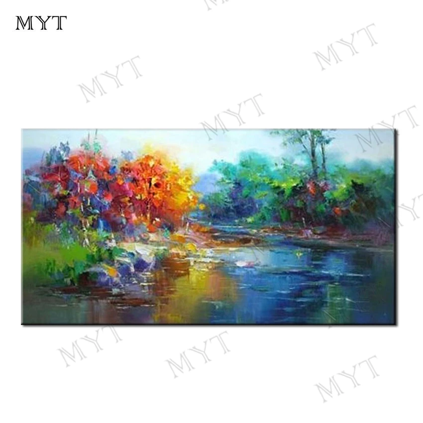 

Painting By Numbers Cuadros Myt Hand-painted High Quality Modern Abstract Painting On Canvas For Living Room Home Decoration