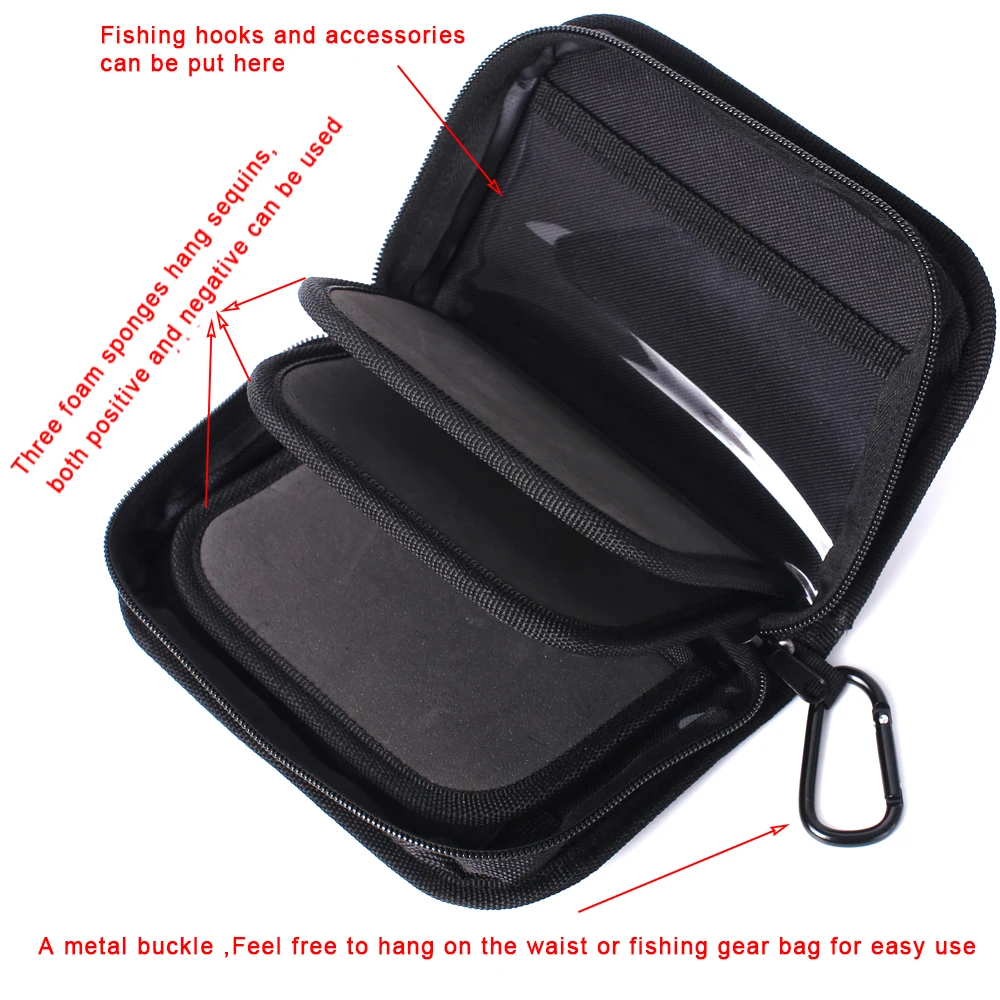 Fly fishing Lure Baits Storage Bag Fishing Spoon Lure Bags Fly Hook Lures Baits  Oxford Cloth Bag Fishing Tackle