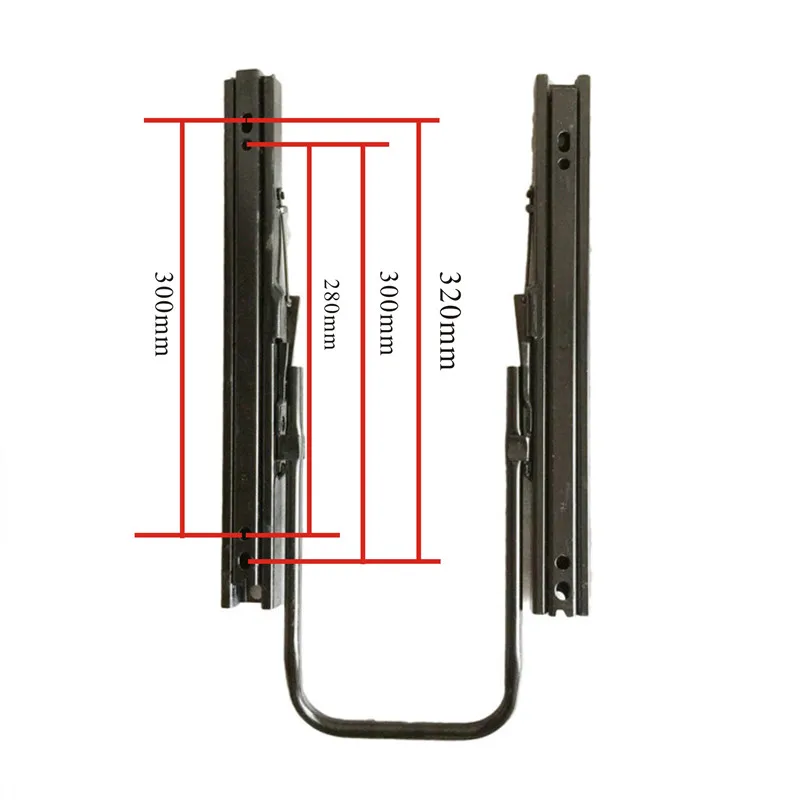 Car engineering car seat double lock slider 385mm long 385mm rv commercial car refires pieces